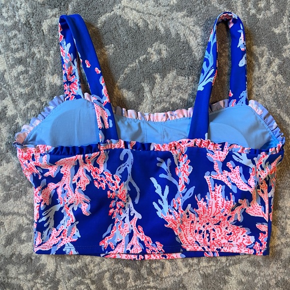 Lilly Pulitzer Zahara Ruffled Sports Bra - Picture 2 of 4